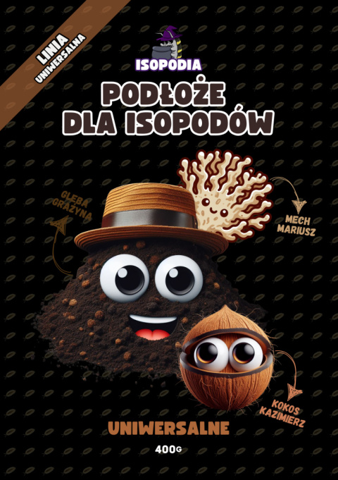 Podłoże dla isopodów uniwersalne 400G Podłoże dla isopodów uniwersalne 400G